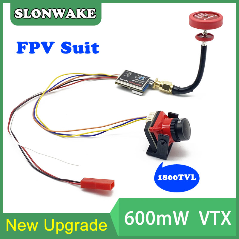 Fpv Drone Vtx - すぐに使える5.8G 48CH 600mWビデオ送信機とCmos 1800TVLミニFPVカメラ2.1mmレンズ調整可能 RC FPVレーシングドローン用