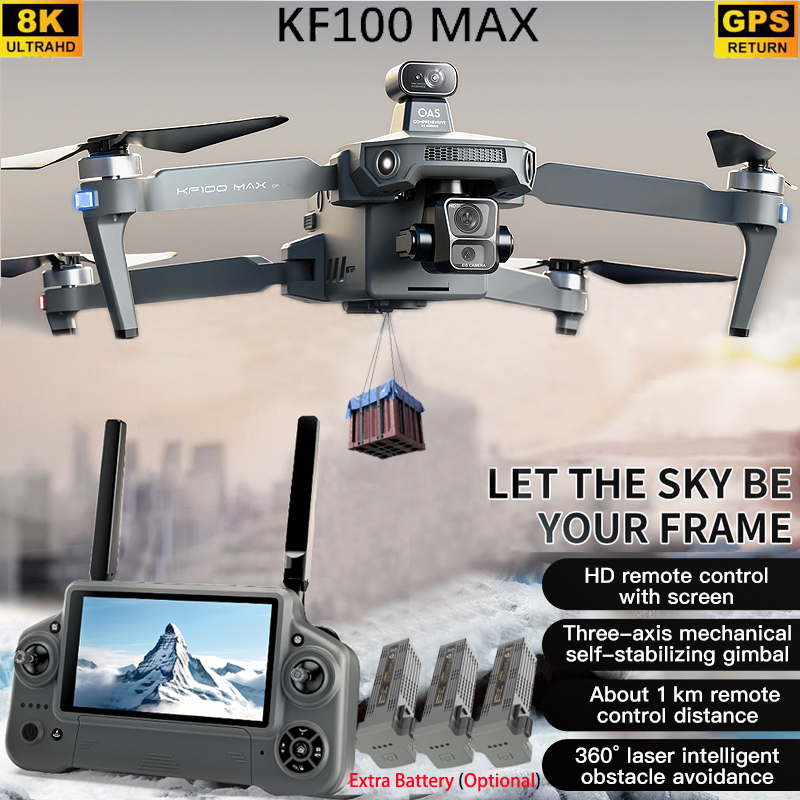 Fpv Drone Charger - KF100 MAX GPSドローン 4Kカメラ 3軸ジンバル WIFI障害物回避