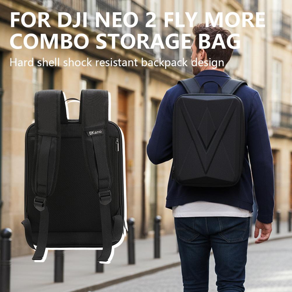Fpv Drone Bag - ハードバックパック DJI NEO 2 収納ケースショルダーバッグポータブルキャリングハンドバッグ DJI