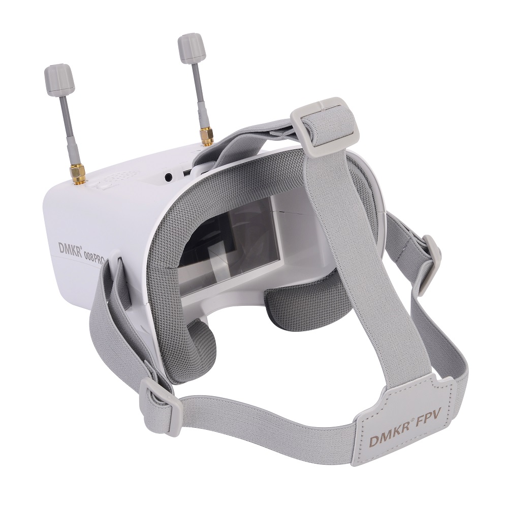 オリジナル008D PROホワイトFPVゴーグル（DVR搭載 - Fpv Drone Goggles のレビューと価格