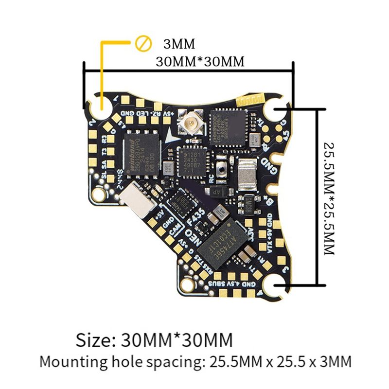 FBIL-F435 NEO 1S AIO フライトコントロー - Fpv Drone Esc のレビューと価格