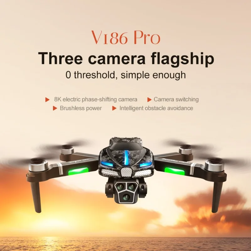 新しい V186 プロドローンプロフェッショナルブラシレスモ - Fpv Drone Charger のレビューと価格