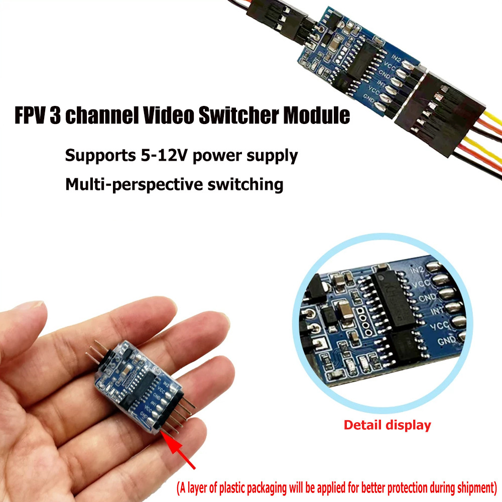 5.8G 3 チャンネルビデオスイッチャーモジュール 3 ウ - Fpv Drone Receiver のレビューと価格