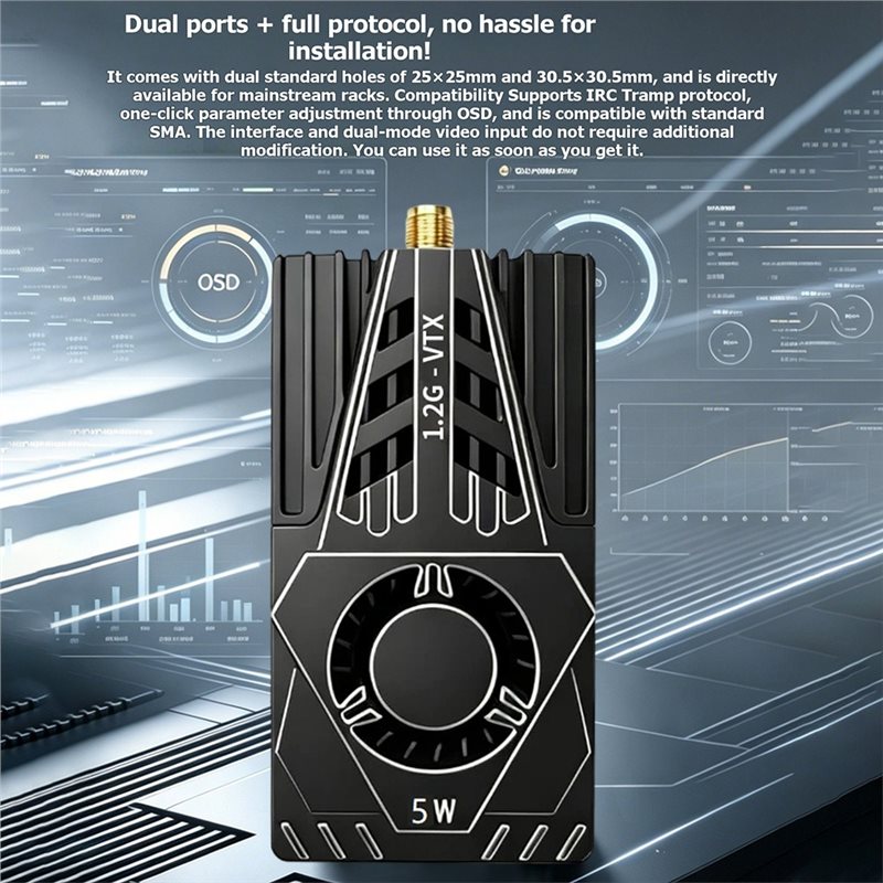 VTX FPV ビデオトランスミッター用 1.2Ghz 5W - Fpv Drone Antenna のレビューと価格