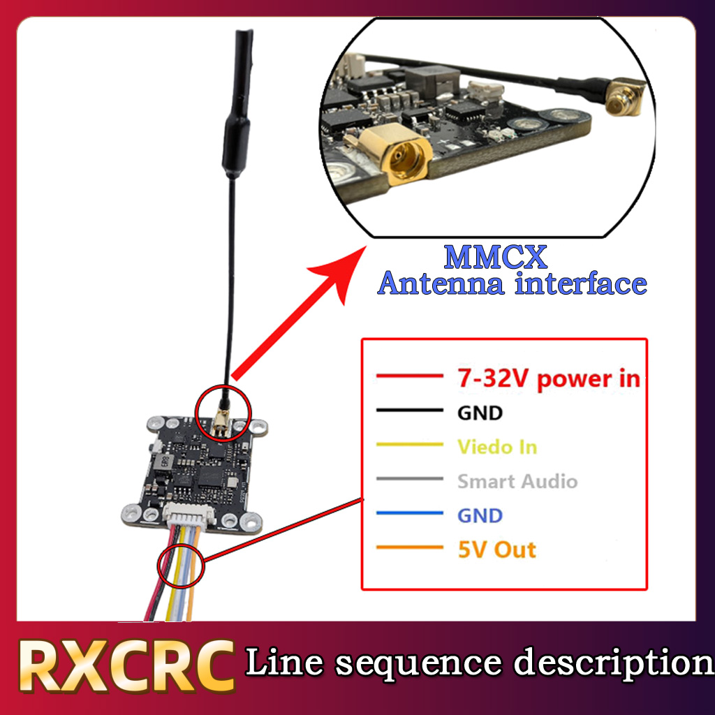 RXCRC 5.8G モジュール 48CH 1.6W VTX - Fpv Drone Vtx のレビューと価格