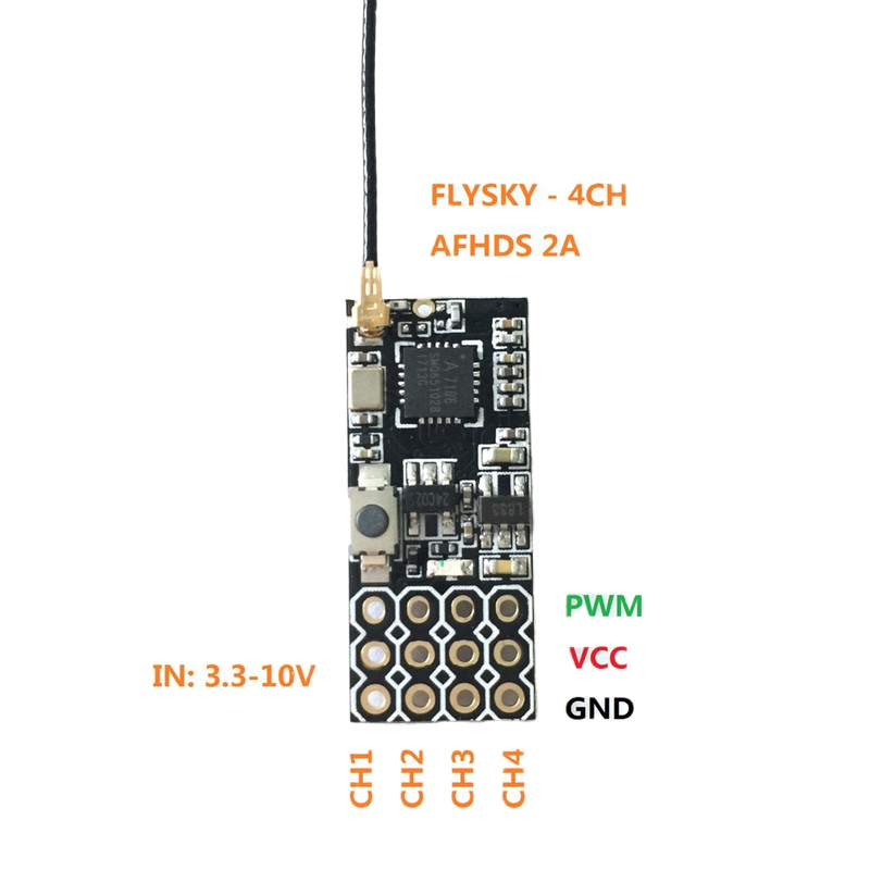 Flysky FS2A ミニレシーバー 4CH AFHDS  - Fpv Drone Battery のレビューと価格