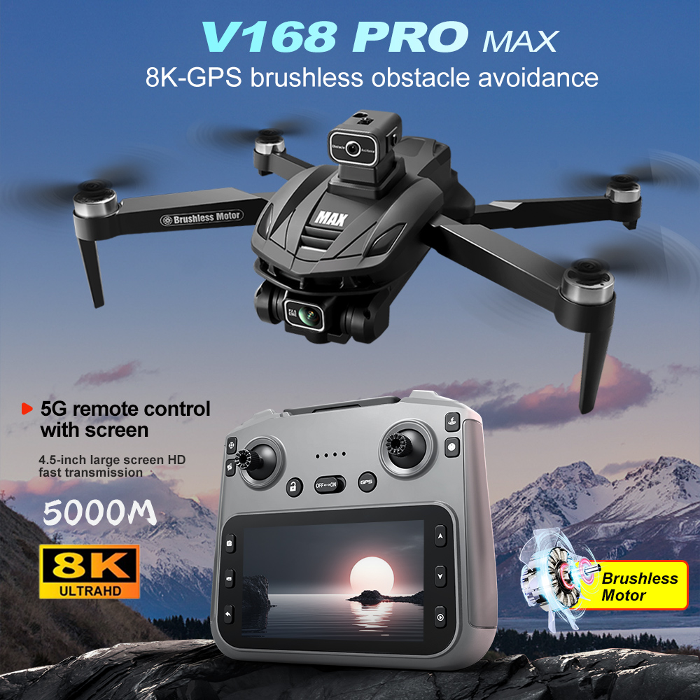 V168 PRO Max GPS ドローン 8K プロフェッ - Fpv Drone Charger のレビューと価格