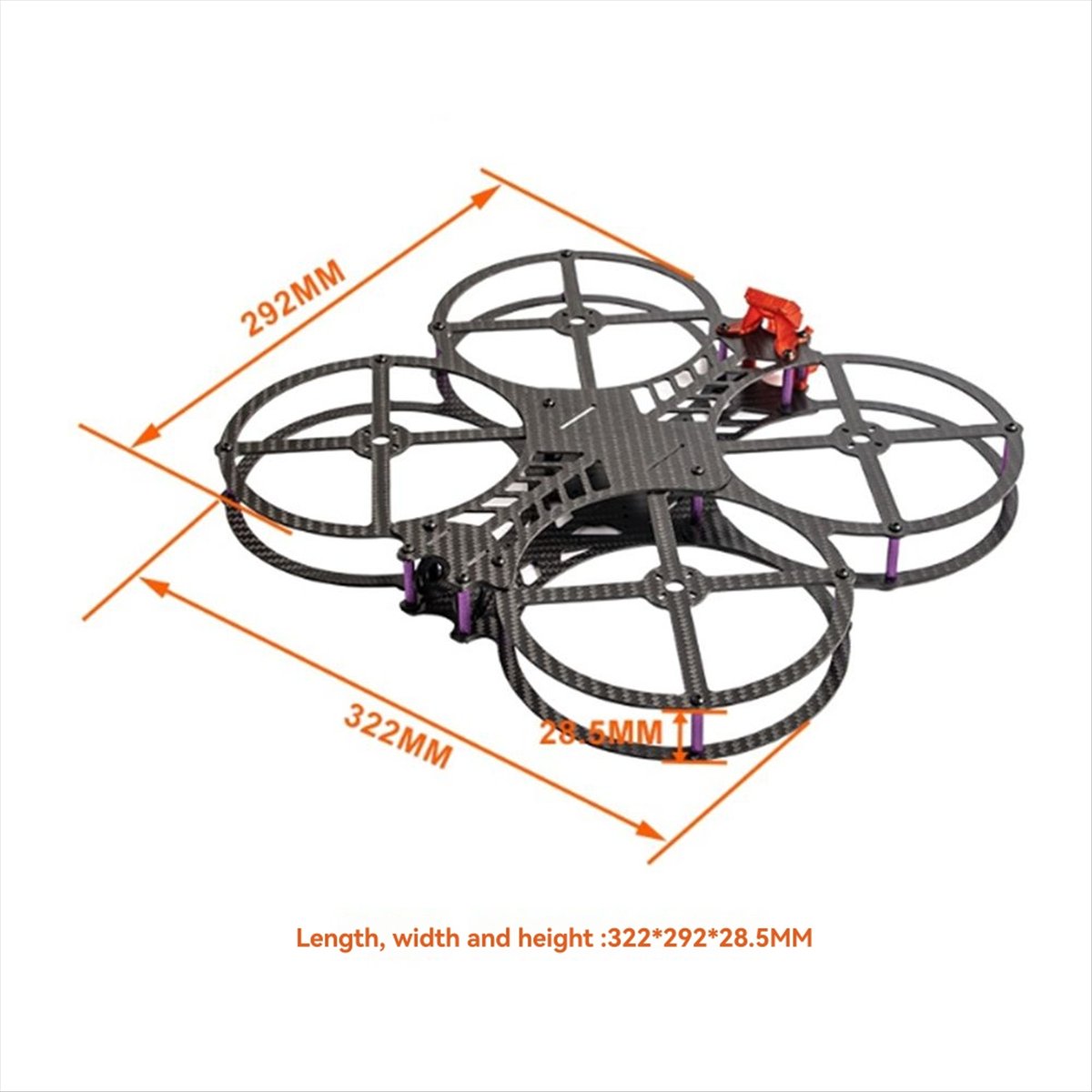すごい！ 5インチFPVドローンフレーム、ホイールベース22 - Fpv Drone Tool Kit のレビューと価格